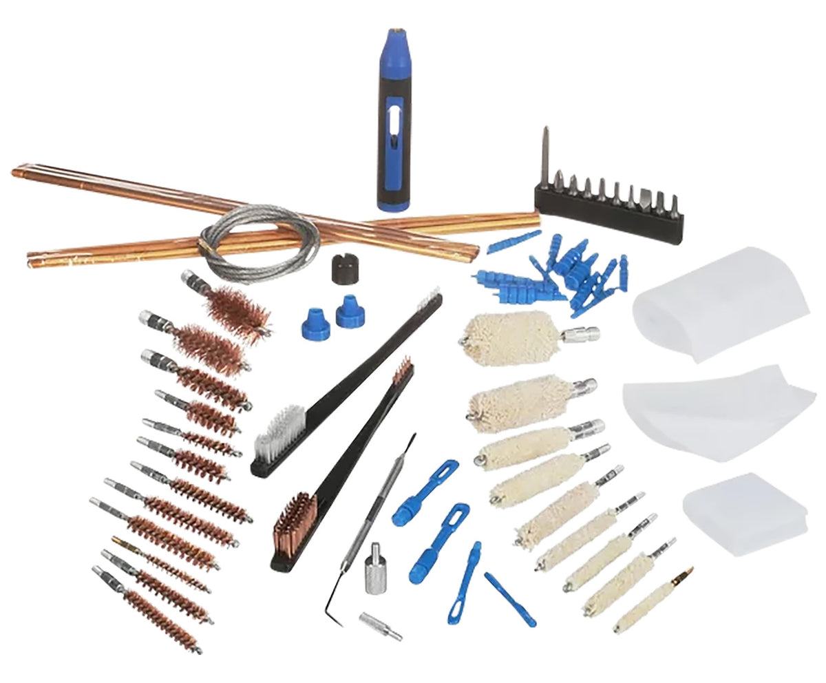 DAC GunMaster Super Deluxe Universal Gun Cleaning Kit Multi-Caliber 62 Pieces Silver