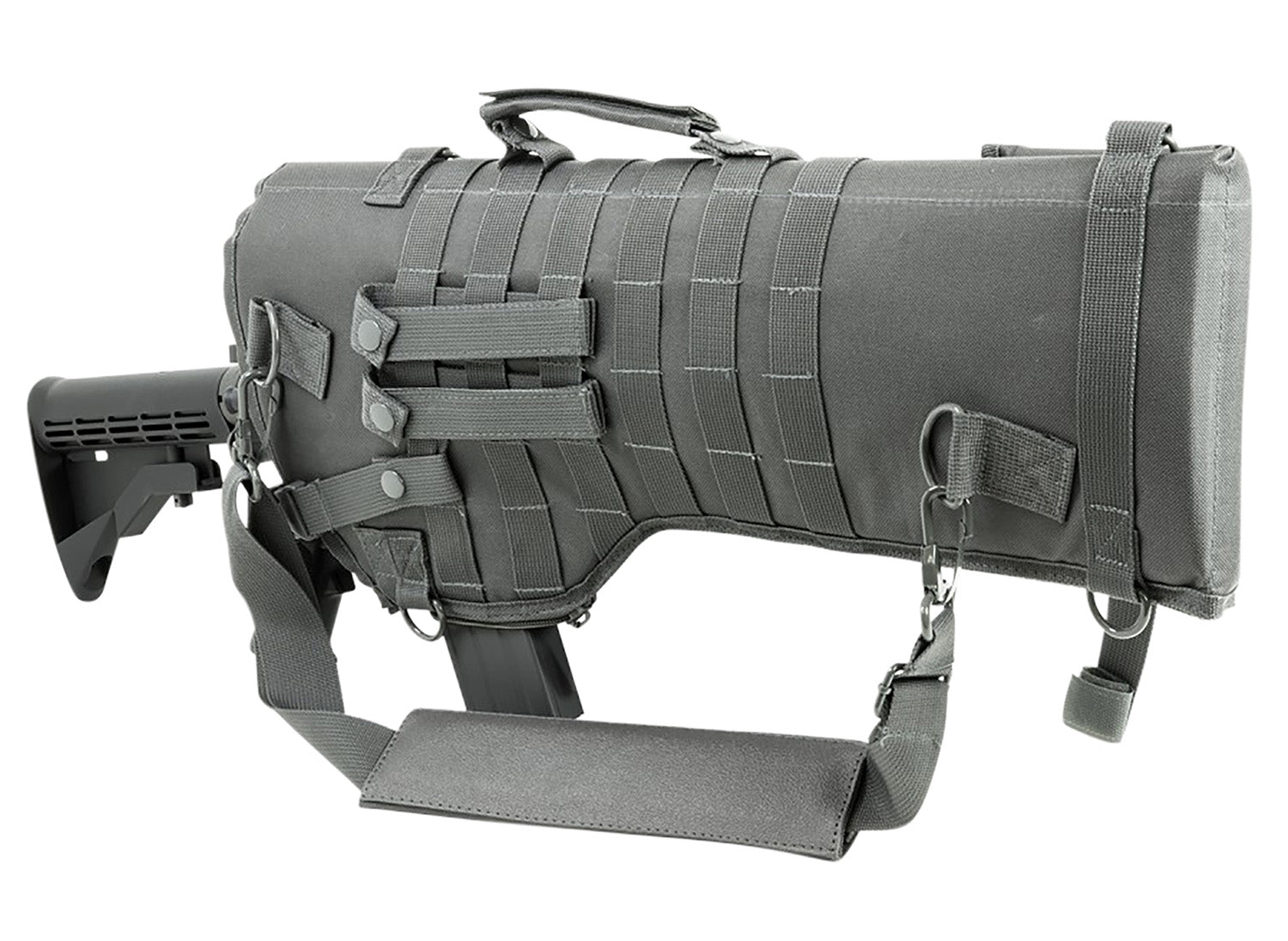 NcStar VISM Tactical Rifle Scabbard 29 Inch Urban Gray MOLLE Carry