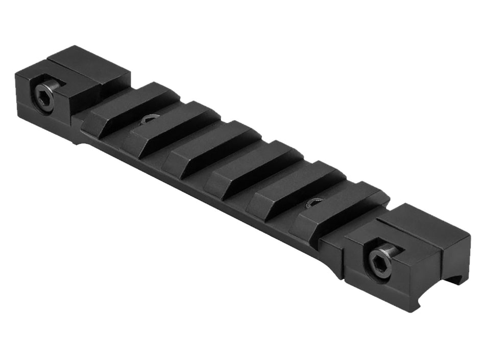 NcStar MAD38PS 3/8" Dovetail to Picatinny Rail Adapter Black Anodized Low Profile