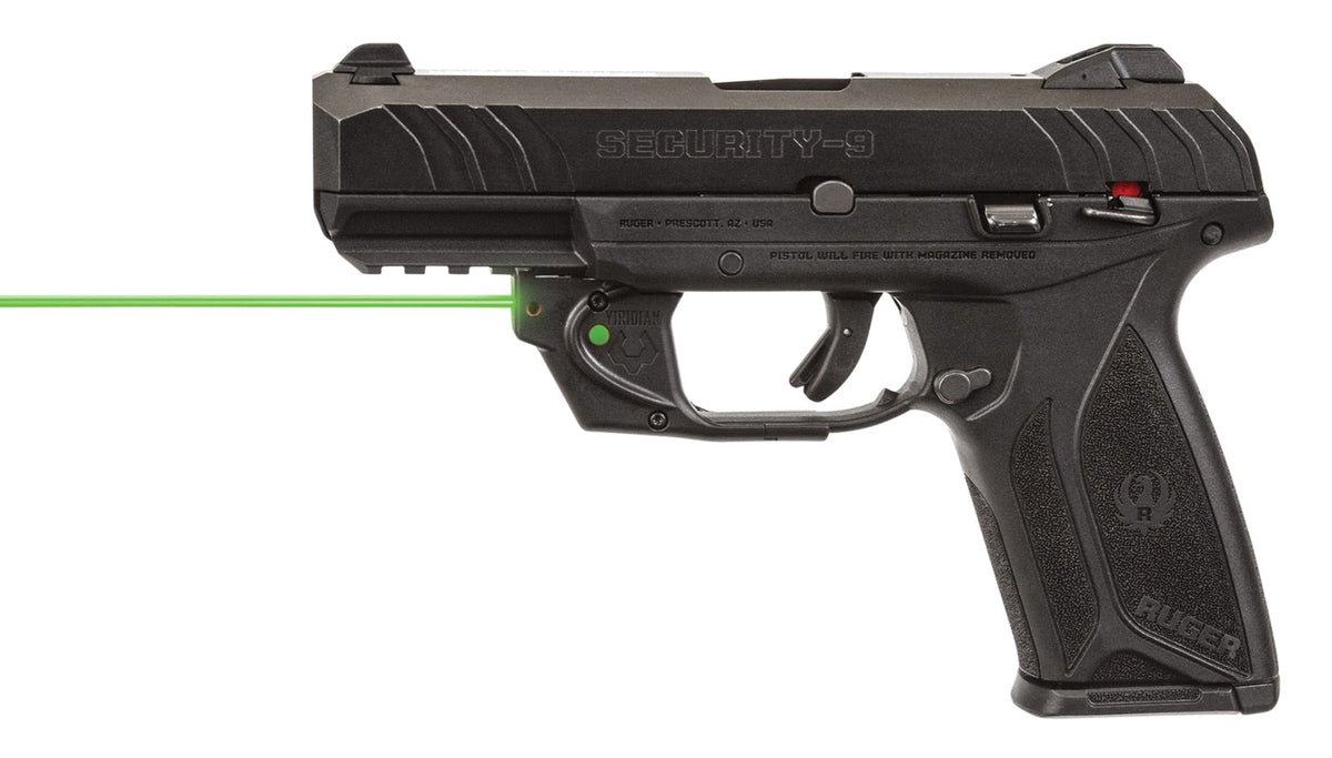 Viridian 9120023 E-Series Green Laser Sight for Ruger Security 9 and 380 Full-Size and Compact Black