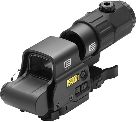 Eotech HHS V EXPS3-4 and G45 5x Magnifier Matte Black 1x 5x Red Reticle Combo