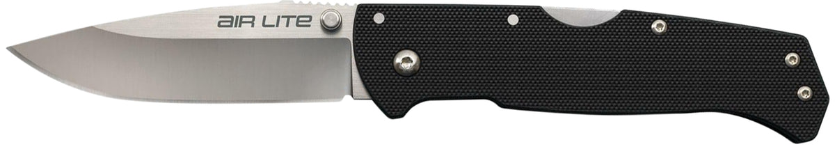 Cold Steel Air Lite Folding Knife 3.50" Drop Point AUS-10A Stainless Blade Black G10 Handle