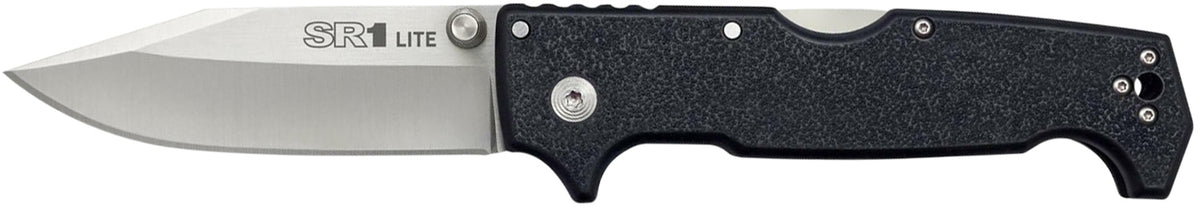 Cold Steel SR1 Lite Folding Knife 4" Clip Point 8Cr13MoV Stainless Blade Black Griv-Ex Handle