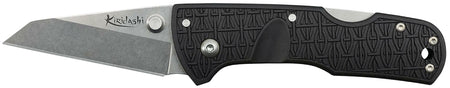 Cold Steel Kiridashi Folding Knife 2.50" Sheepsfoot 4116 Stainless Blade Black Griv-Ex Handle