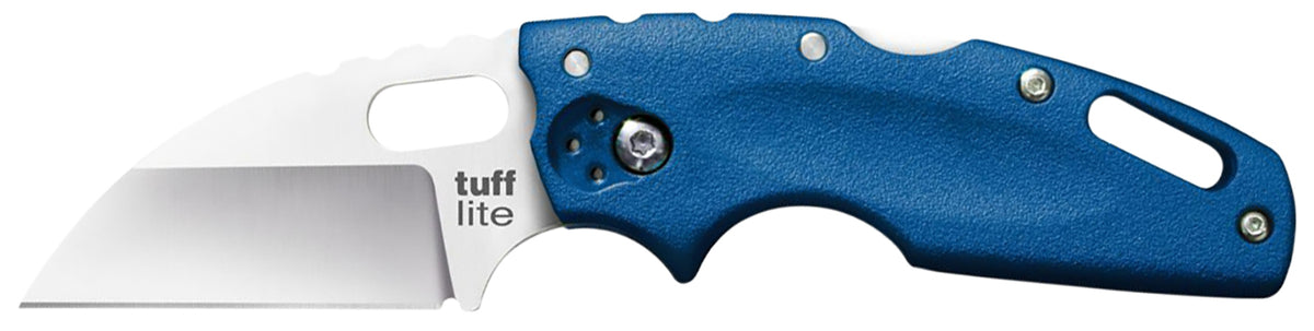 Cold Steel Tuff Lite Folding Knife 2.50" Sheepsfoot AUS-8A Stainless Blade Blue Griv-Ex Handle