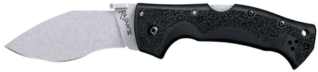 Cold Steel Rajah III Folding Knife 3.50" Drop Point Stone Washed AUS-10A Stainless Blade Black Griv-Ex Handle
