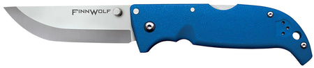 Cold Steel CS20NPG Finn Wolf 3.50" Folding Straight Back AUS-8A SS Blade Blue Griv-Ex Handle with Pocket Clip
