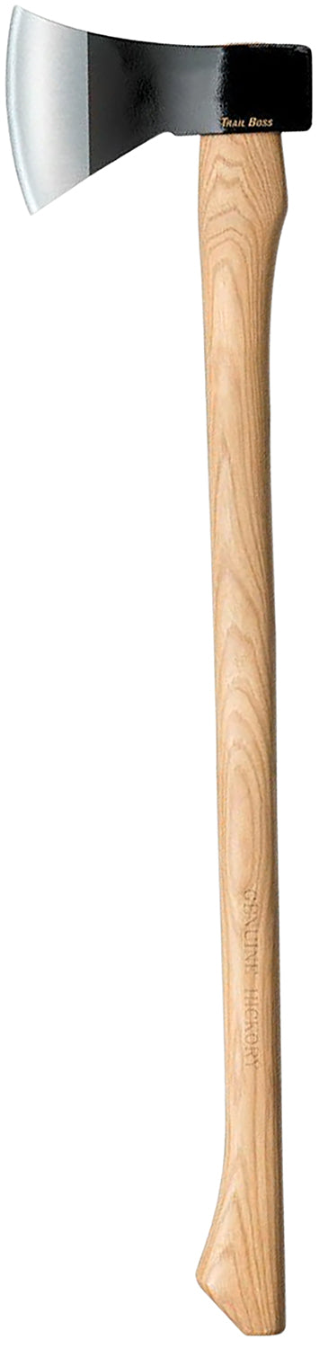Cold Steel CS90TA Trail Boss Hatchet 4" Plain 1055 Carbon Steel Blade American Hickory Handle 27"