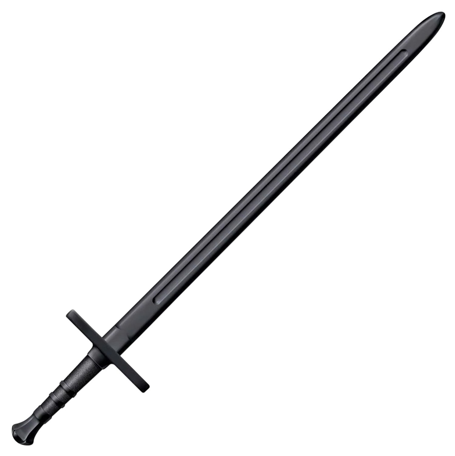 Cold Steel CS92BKHNH Hand & A Half Training Sword 34" Fixed Plain Black Polypropylene Blade