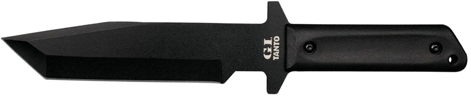 Cold Steel CS80PGTK G.I. Tanto 7" Fixed Tanto Plain 1055 Carbon Steel Blade Black Polypropylene Scales with Sheath