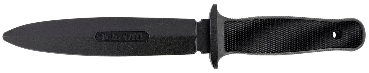 Cold Steel CS92R10D Peace Keeper I Rubber Trainer 7" Fixed Plain Santoprene Blade Black Santoprene Handle