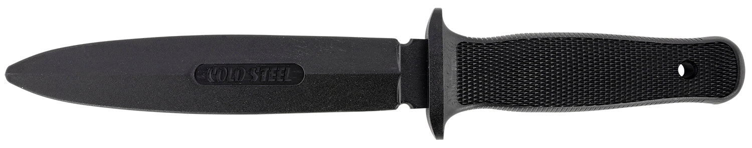 Cold Steel CS92R10D Peace Keeper I Rubber Trainer 7" Fixed Plain Santoprene Blade Black Santoprene Handle