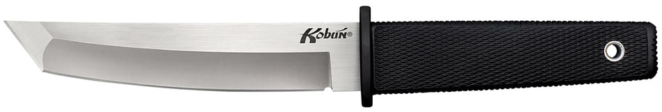 Cold Steel CS17T Kobun 5.50" Fixed Tanto AUS-8A SS Blade Black Deep Checkered Kray-Ex Handle with Belt Clip and Sheath