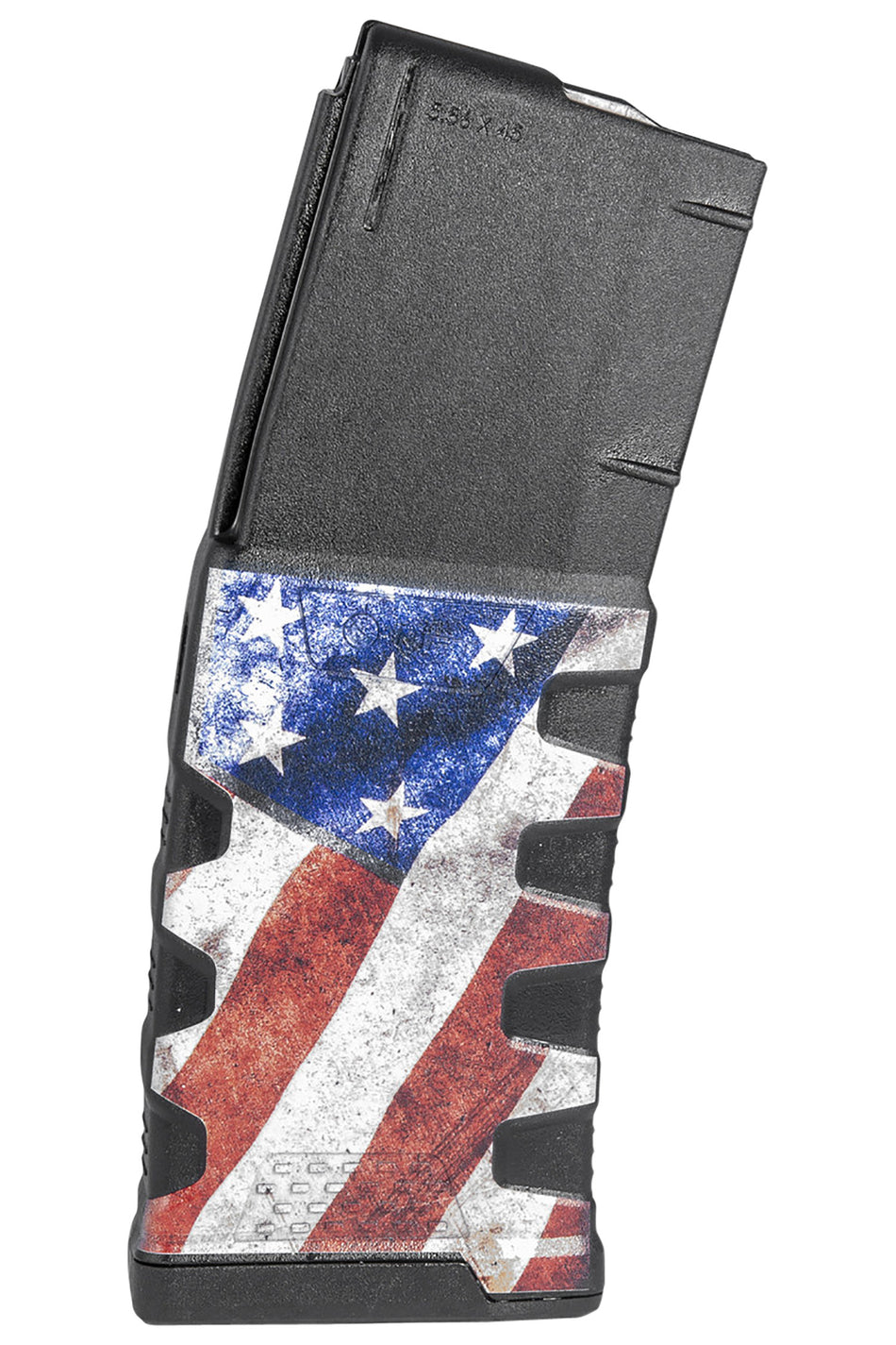 Mission First Tactical EXDPM556AFM1 Extreme Duty 30-Round .223/5.56 AR-15/M4 Magazine Black w/American Flag M1 Polymer