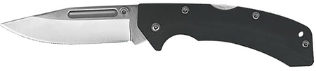 AccuSharp 711C Lockback 3" Folding Clip-Point Stainless Steel Knife - Black FRN Handle with Allen Wrench