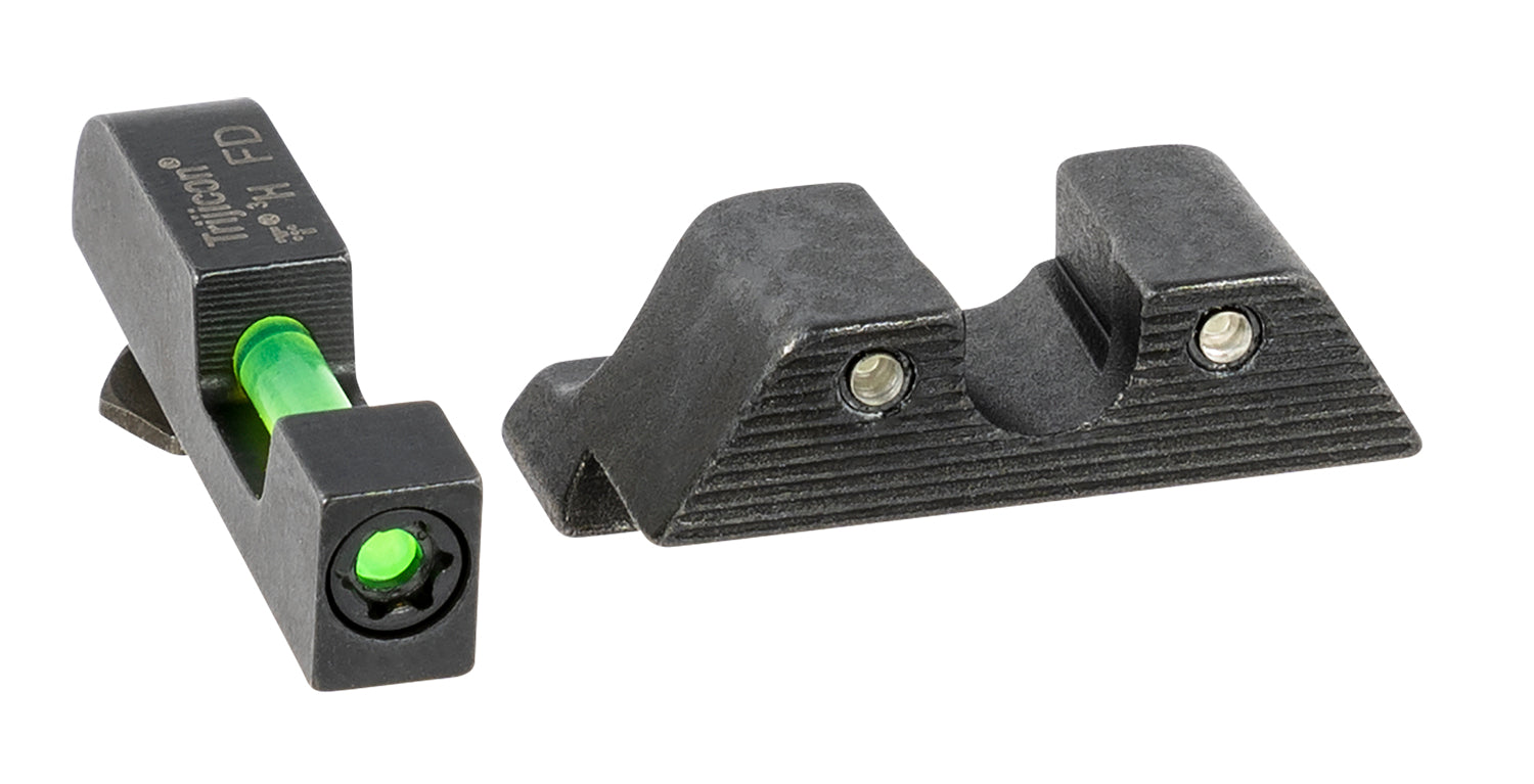 Trijicon 601102 DI Night Sight Set Green Tritium Fiber Optic Front Black Outline for Glock