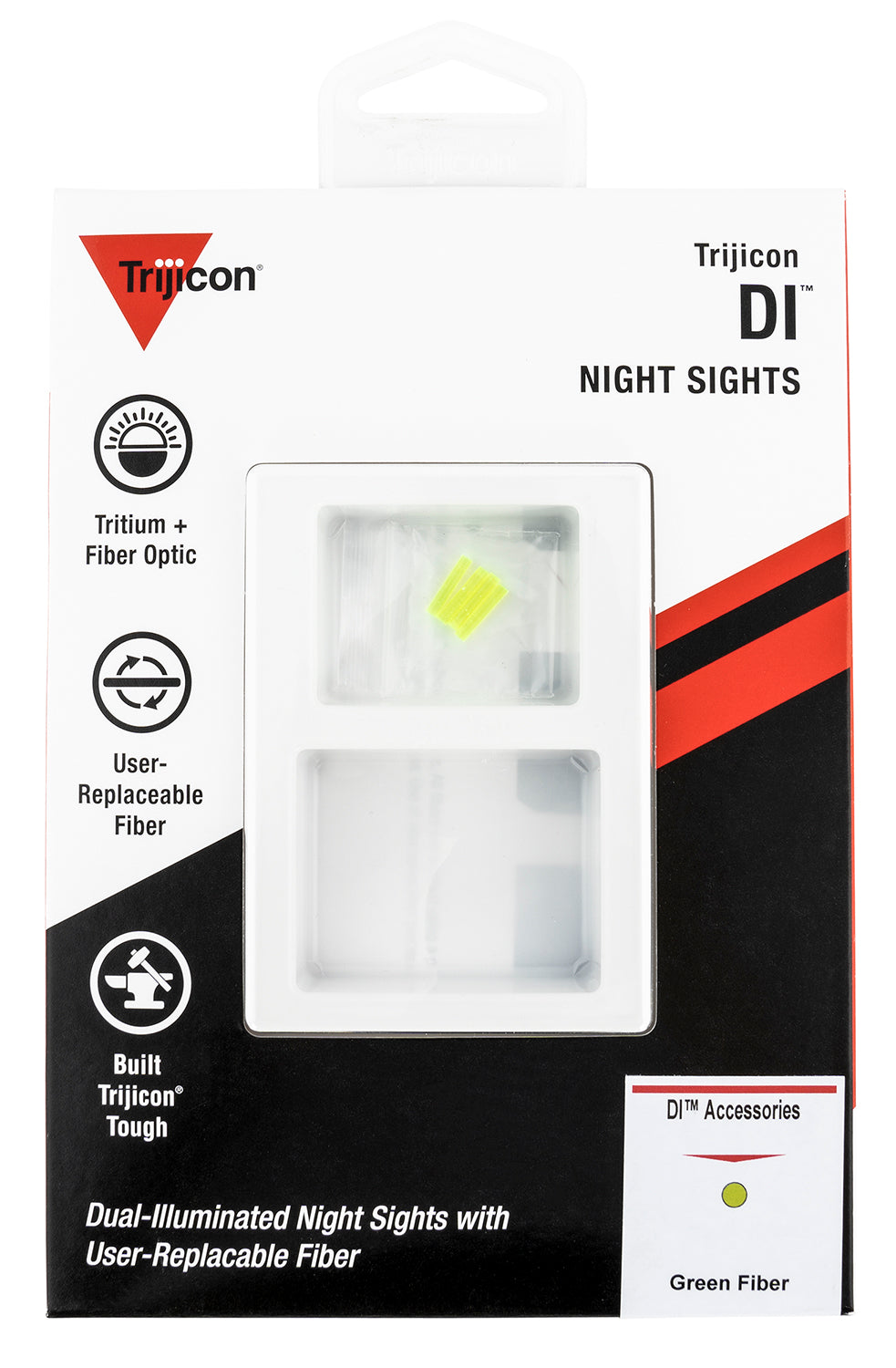 Trijicon AC50010 DI Fiber Optic Replacement Set for Handgun Night Sights