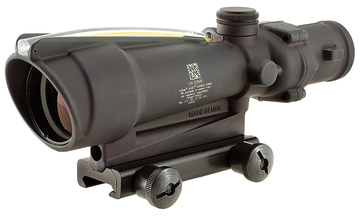 Trijicon 100143 ACOG 3.5x35mm Matte Black Illuminated Amber Chevron .308/7.62 BDC Reticle