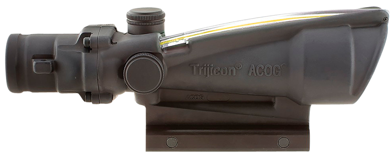 Trijicon 100146 ACOG 3.5x35mm Matte Black Illuminated Amber Chevron .223/5.56 BDC Reticle