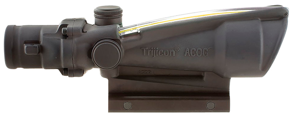 Trijicon 100146 ACOG 3.5x35mm Matte Black Illuminated Amber Chevron .223/5.56 BDC Reticle