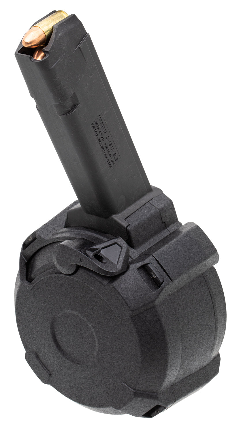 Magpul MAG1033BLK PMAG GL9 50-Round 9mm Luger Drum Magazine for Glock Black Polymer