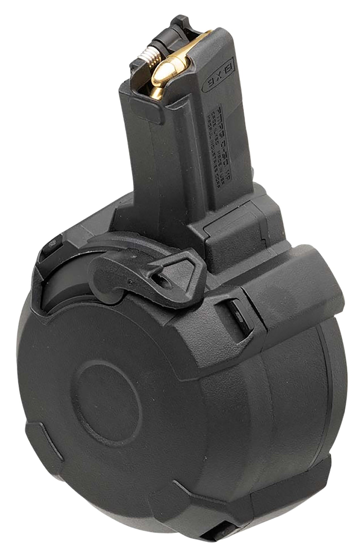 Magpul MAG1181BLK PMAG D-50 MP 50-Round 9mm Luger Drum Magazine for H&K MP5/MP94 Black Polymer