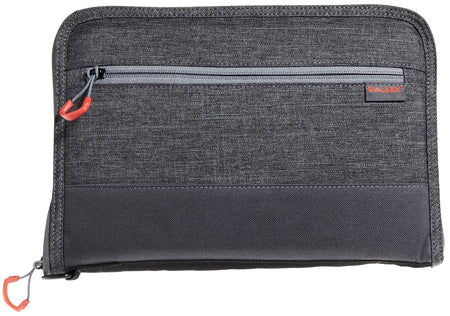 Allen 7757 Auto-Fit 2.0 Deluxe Handgun Case Gray with Red Accents Foam Padding Knit Interior for Full-Size Semi-Autos 11" L