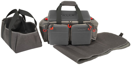 Allen 8325 Competitor Premium Gray Molded Lockable Range Bag with Internal Tote and Fold-Up Gun Mat