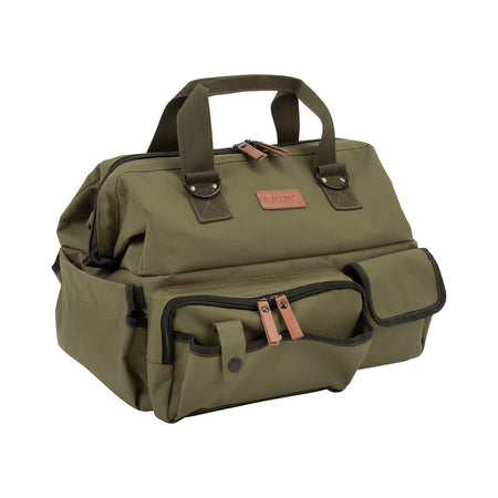 Allen 8329 Triumph Green 600D Polyester Ripstop Range Bag with Fold-Flat Pistol Mat and Organizer Pockets