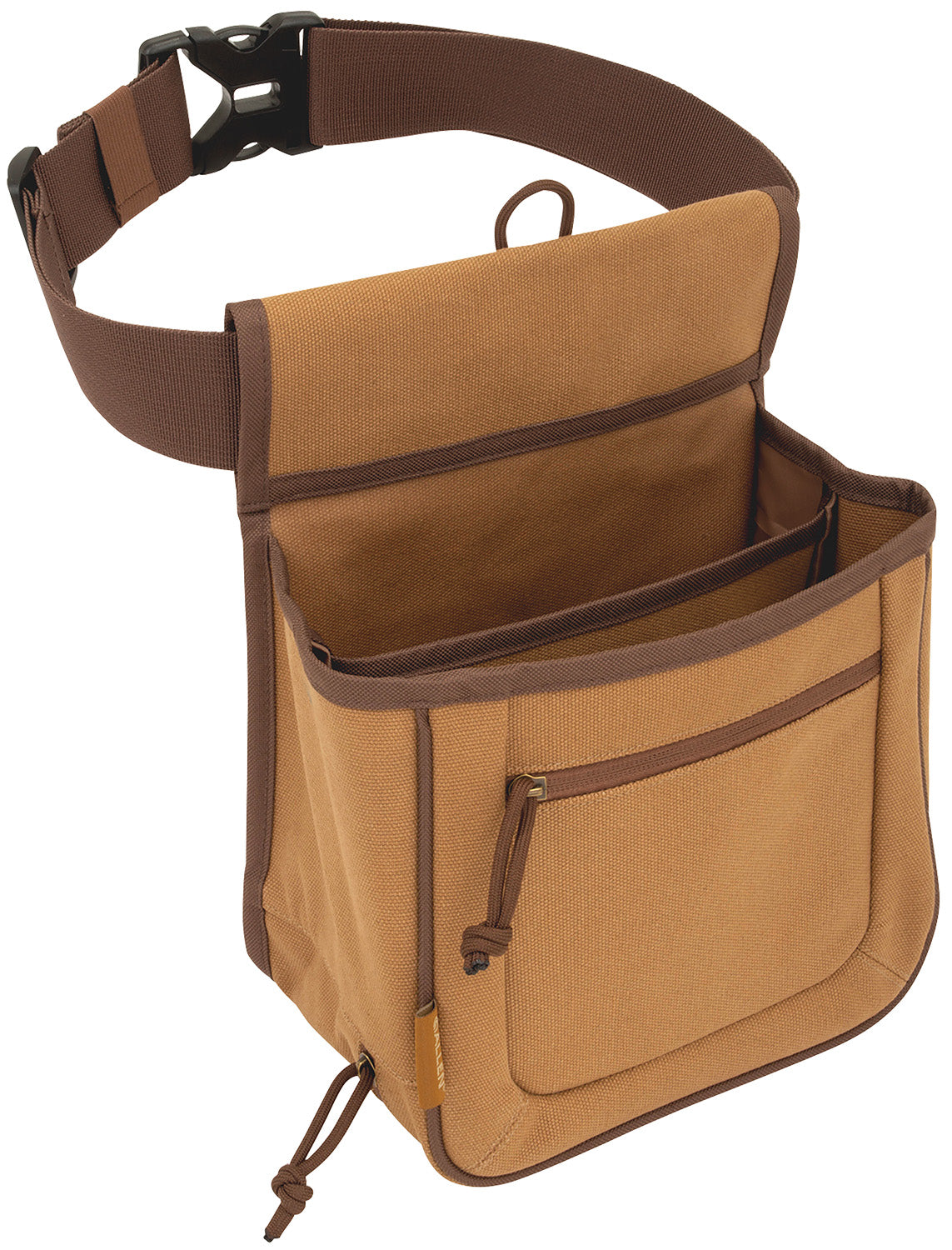 Allen 8332 Rival Double Compartment Shell Bag Tan Canvas Holds 2 Boxes Side By Side