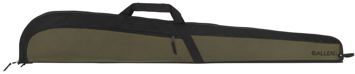 Allen 69352 Powell Shotgun Case Green and Black 600D Polyester 52" with Large Exterior Pocket and Webbed Strap