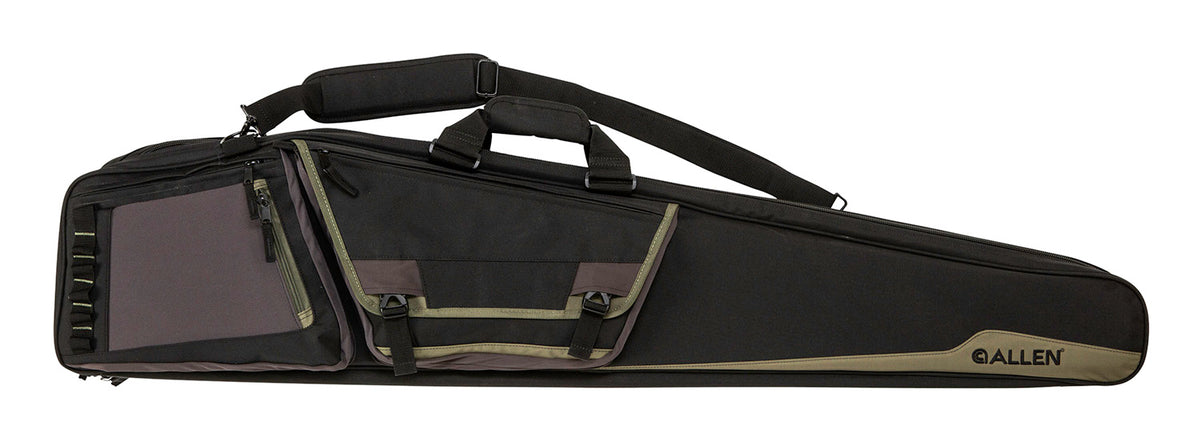 Allen 90650 Rocky Double Rifle Case 50" Black Endura Tan Trim Lockable Zippers Holds 2 Rifles