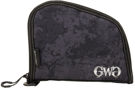 Girls With Guns 9078 Midnight Handgun Case 8" Black Shade Blackout Camo with Locking Zipper