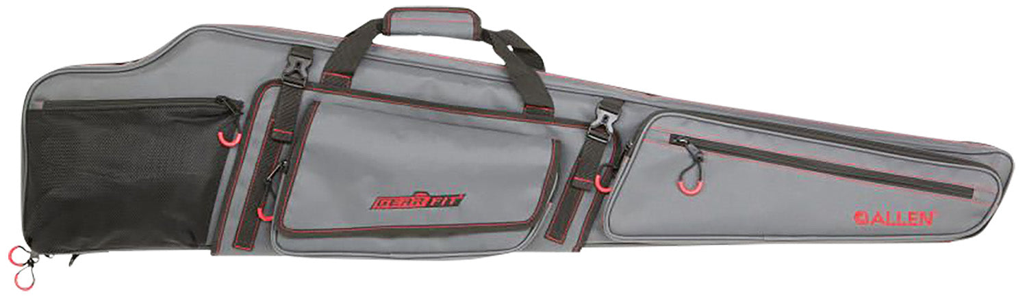 Allen 94948 Gear-Fit Dakota 48" Rifle Case Gray with Red Accents Padding and Organizer Pocket for Scoped Rifle