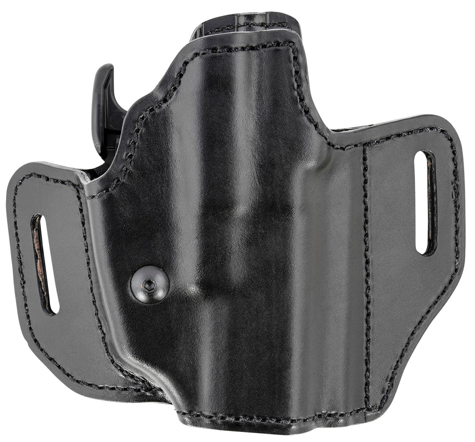 Bianchi 52831 Allusion Assent Pro-Fit OWB Holster Size 13b Black Leather Belt Slide for Glock 19/Ruger Security-9/FN FNS Right Hand