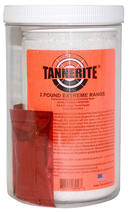 Tannerite 2ET 2 Pound Binary Exploding Target with Catalyst White Vapor for Centerfire Rifle