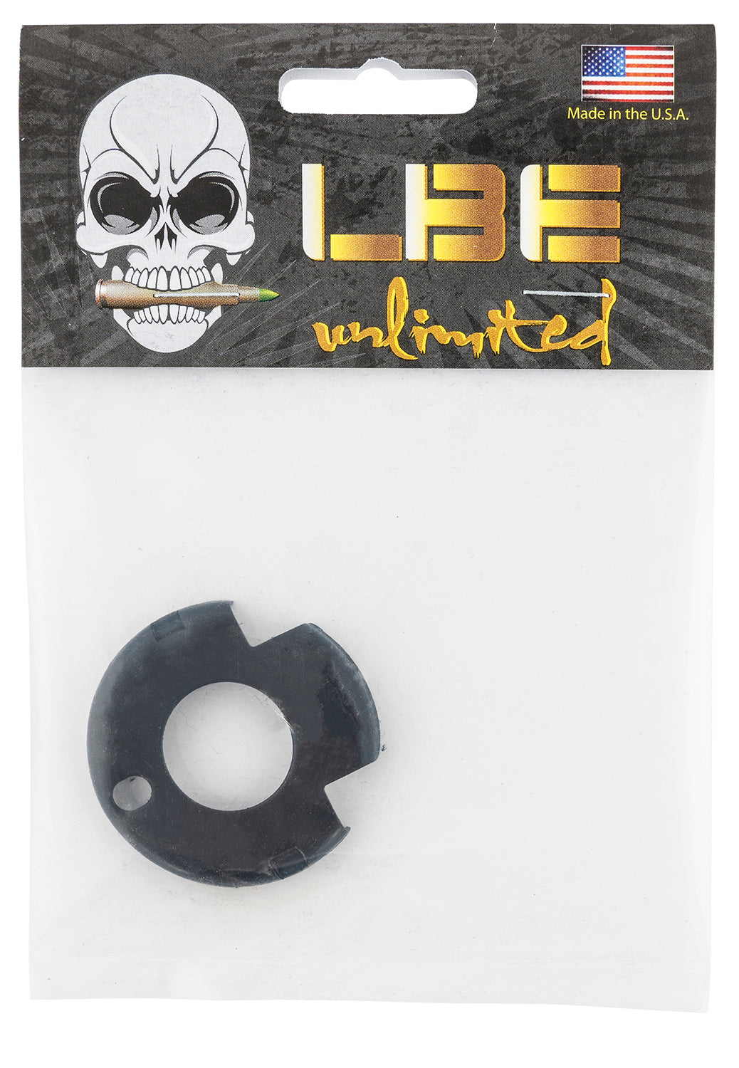 LBE Unlimited AR Platform Round Handguard Cap with M4 Cuts Black Steel