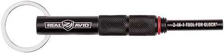 Real Avid AVGLOCK21 2-in-1 Glock Disassembly and Sight Tool Black Steel