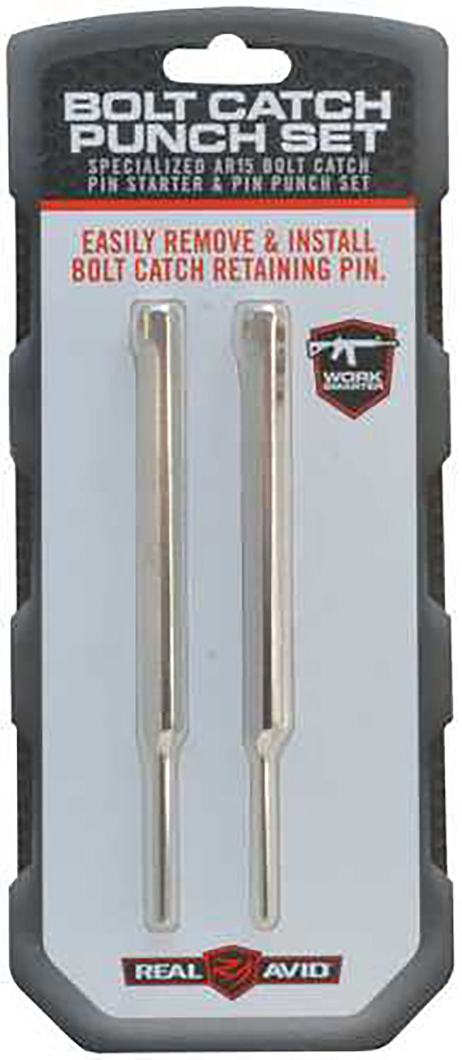 Real Avid AVBCPS Bolt Catch Punch Set for AR-Platform 2-Piece Silver