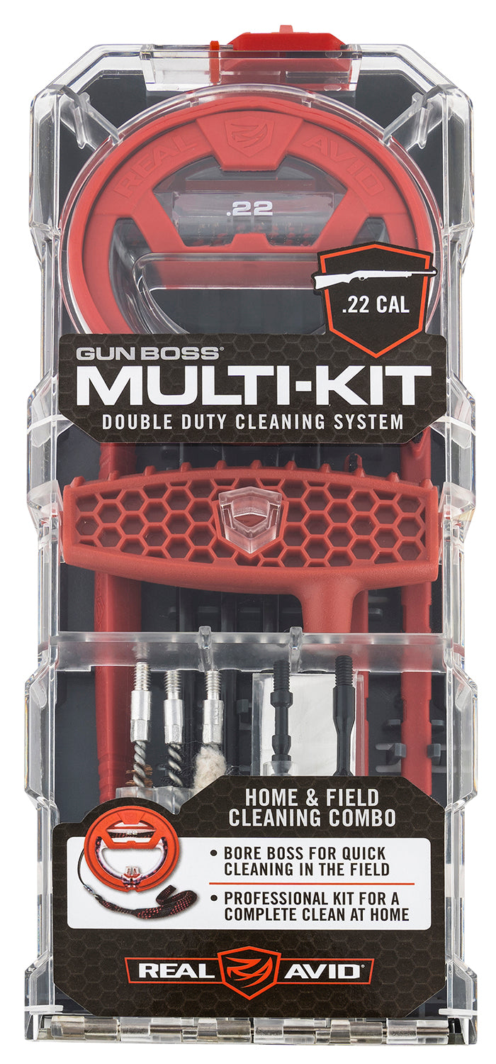 Real Avid AVGBMK22 Gun Boss Multi-Kit Cleaning Kit for .22 Cal Rifle