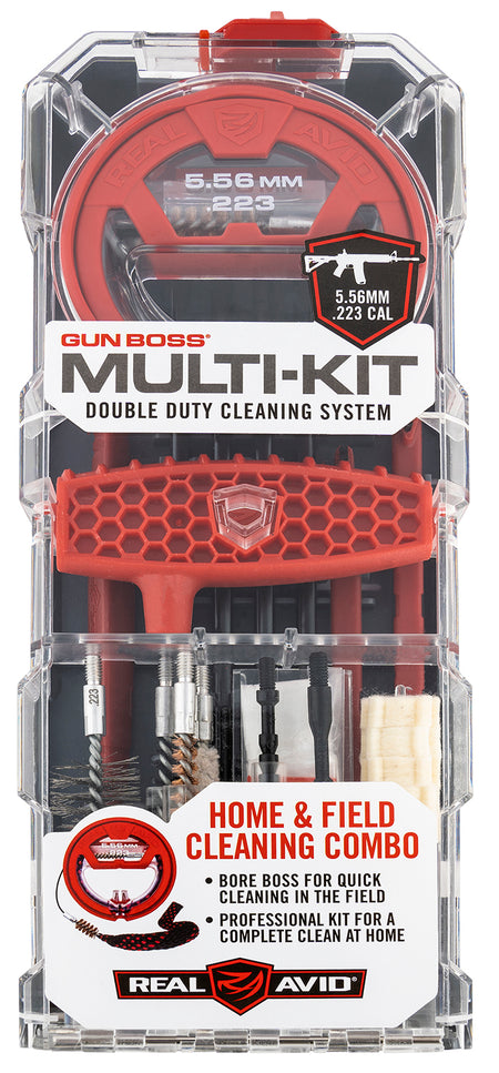 Real Avid AVGBMK223 Gun Boss Multi-Kit Cleaning Kit for 223 Rem / 5.56x45mm NATO Rifle