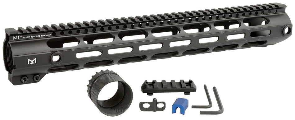 Midwest Industries MICR30815 Combat Rail Handguard AR-308/LR-308 15" M-LOK Black Hardcoat Anodized Aluminum