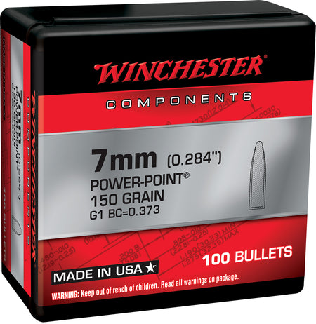 Winchester Centerfire Rifle Component Bullets 7mm 150 Grain Power Point 100/Box