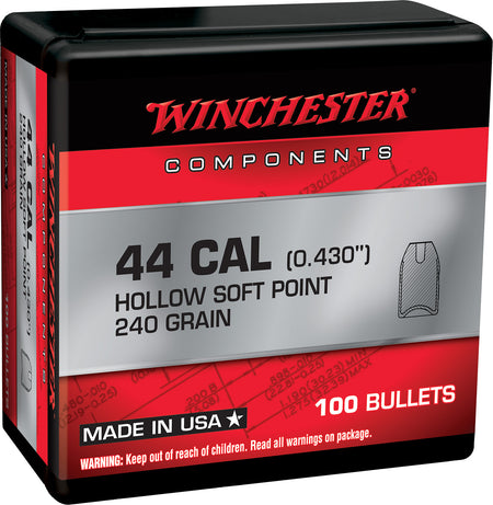 Winchester WB44SP240X Centerfire Handgun Reloading Bullets 44 Special 240gr SP 100-Count