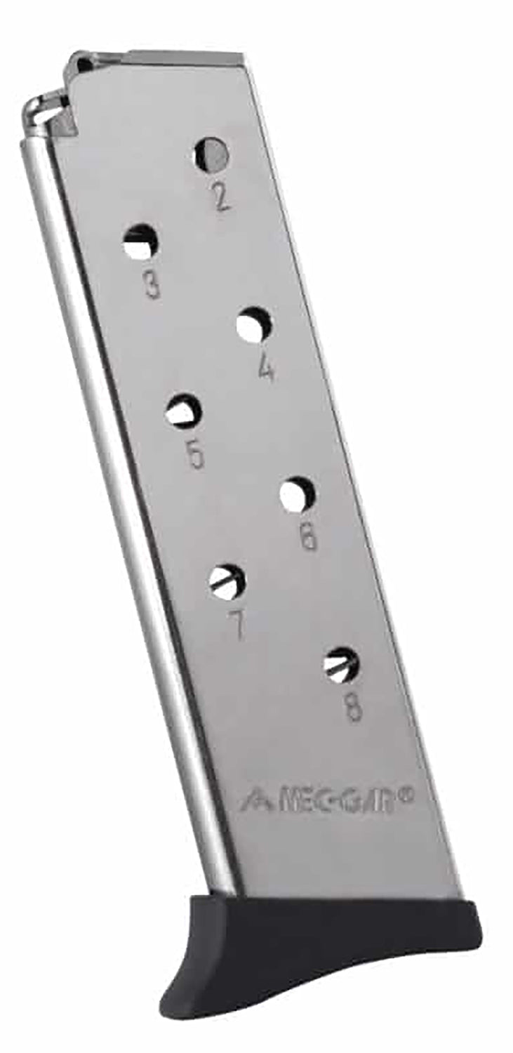 Mec-Gar MGBT3808N 380 ACP 8-Round Nickel Magazine w/Finger Rest for Bersa Thunder