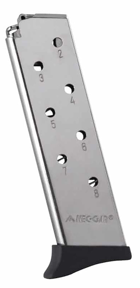 Mec-Gar MGBT3808N 380 ACP 8-Round Nickel Magazine w/Finger Rest for Bersa Thunder