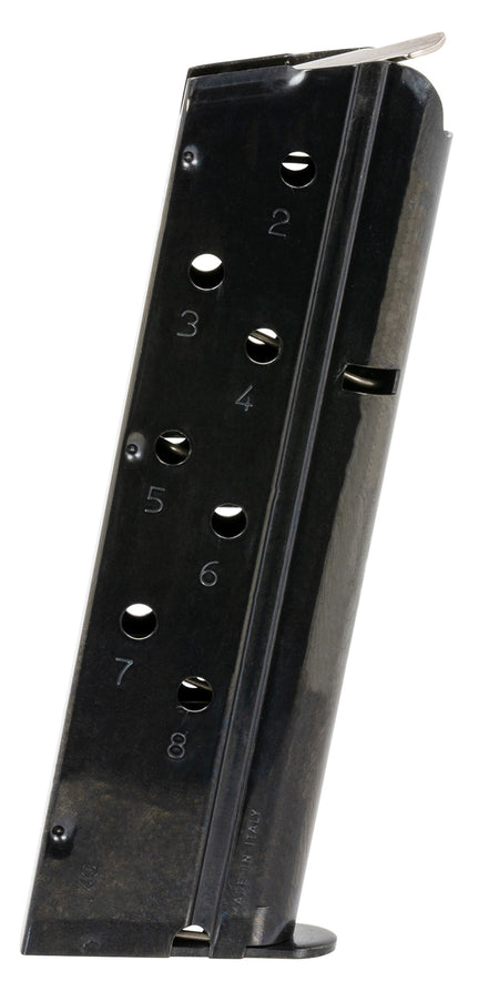 Mec-Gar MGCGOV40B 40 S&W 8-Round Blued Magazine for 1911 Government