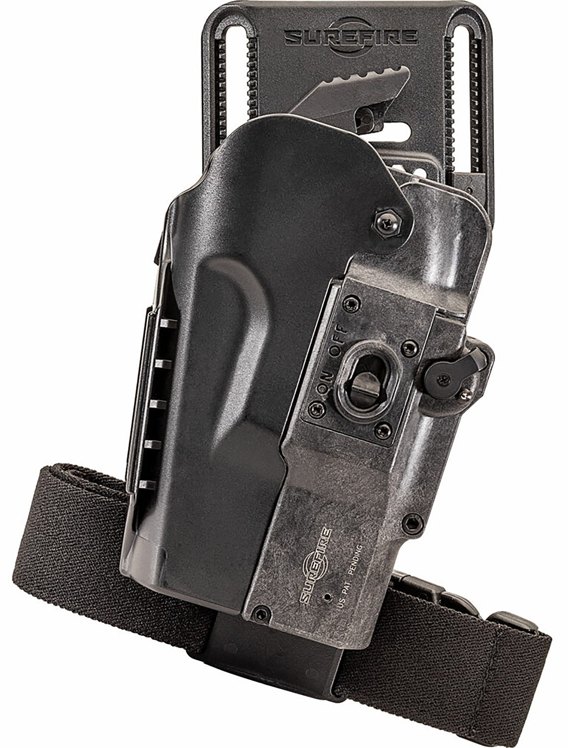 SureFire MasterFire Rapid Deploy OWB Holster Black Polymer Belt Mount Right Hand for Railed Handguns