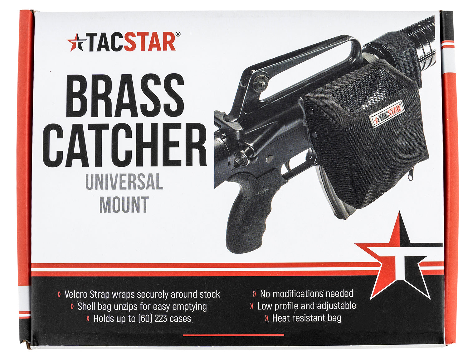 Lyman 1081245 Universal Brass Catcher Black Canvas Velcro Stock Mount