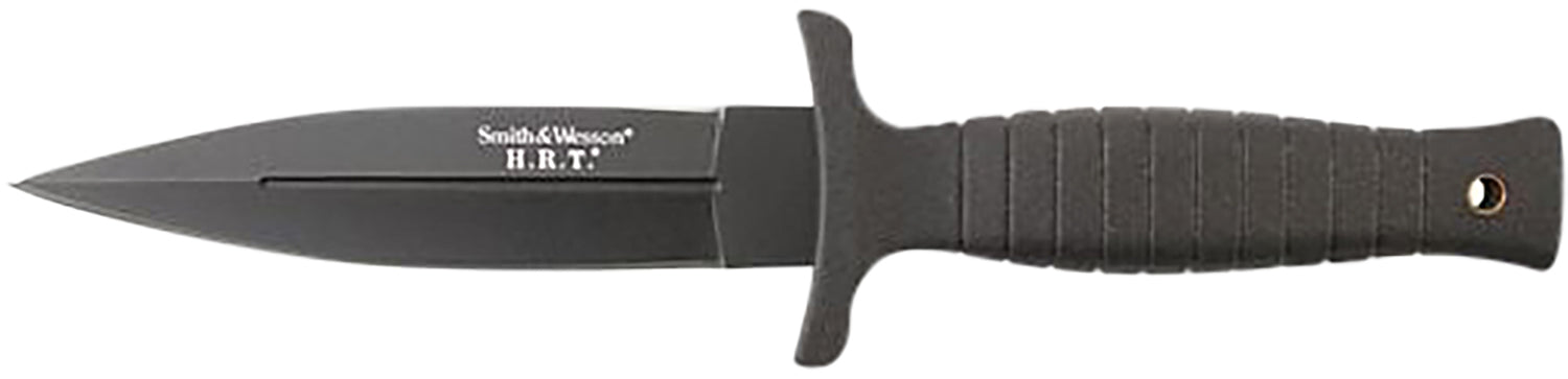 Smith & Wesson SWHRT9BCP H.R.T. 4.75" Fixed Spear Point Plain 7Cr17MoV High Carbon SS Blade TPR Handle 9" OAL with Sheath